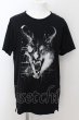 画像1: CIVARIZE / Tragedy アニマルスカルプリントビッグTシャツ 44 ブラック O-24-08-29-018-CI-ts-YM-ZT220 (1)