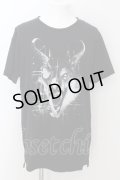 CIVARIZE / Tragedy アニマルスカルプリントビッグTシャツ 44 ブラック O-24-08-29-018-CI-ts-YM-ZT220
