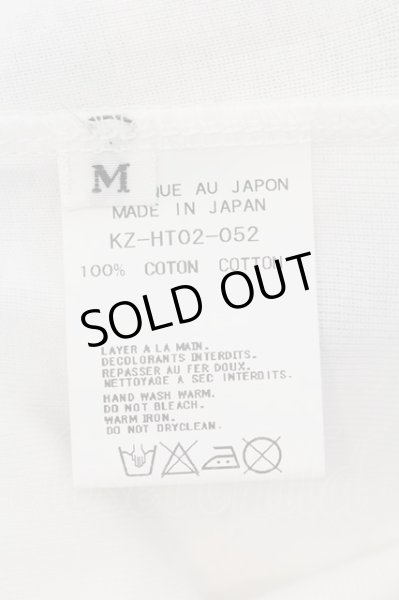 画像3: kiryuyrik / フェザークロスプリントフライスVネックTシャツ M ホワイト O-24-08-29-140-ki-ts-YM-ZT396 (3)