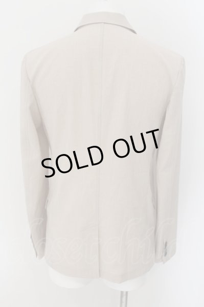 画像2: GOSTAR DE FUGA / リネンライクポリエステルテーラードジャケット 46 ベージュ O-24-08-29-143-GO-ja-YM-ZT396 (2)