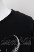 画像2: CIVARIZE / Tragedy アニマルスカルプリントビッグTシャツ 44 ブラック O-24-08-29-018-CI-ts-YM-ZT220 (2)