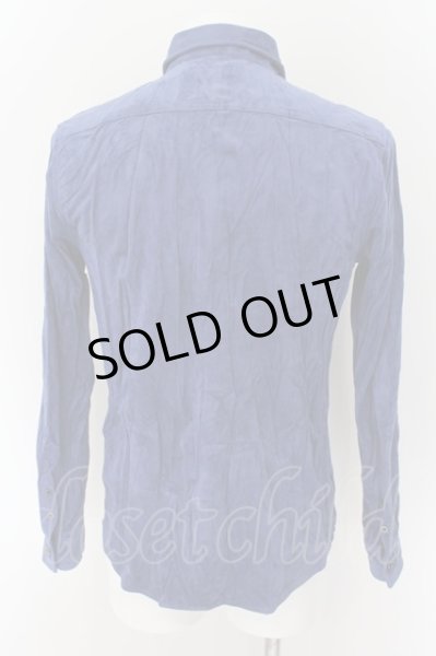 画像2: FUGA / Windy カラースウェードシャツ 46 ブルー O-24-08-29-148-FU-sh-YM-ZT396 (2)