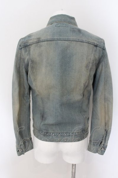 画像2: THE TWELVE / 泊加工スタッズデニムジャケット Gジャン【現在買取対象外】 50 インディゴｘシルバー O-24-08-29-152-TH-ja-YM-ZT115 (2)