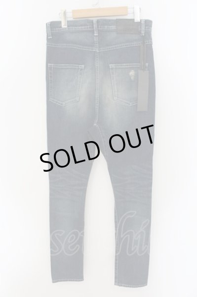 画像2: Moonage Devilment(清春) / ダメージサルエルスキニーデニムパンツ 01 インディゴ O-24-08-29-159-Mo-pa-YM-OS (2)