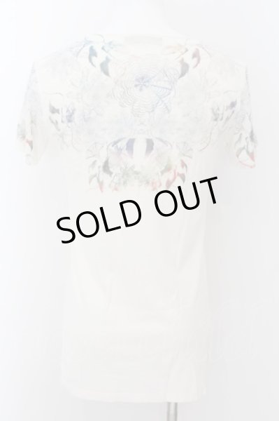 画像2: CIVARIZE / Vex フラワープリントTシャツ 46 ホワイト O-24-08-29-020-CI-ts-YM-OS (2)