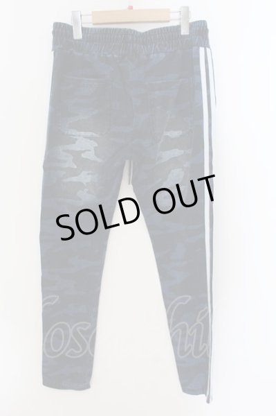 画像2: CavariA / ライン入りカモフラージュ柄カットデニムイージーパンツ 46 ブルーｘホワイト O-24-08-29-162-Ca-pa-YM-ZT158 (2)