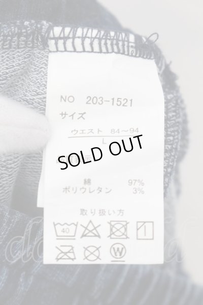画像3: CavariA / ライン入りカモフラージュ柄カットデニムイージーパンツ 46 ブルーｘホワイト O-24-08-29-162-Ca-pa-YM-ZT158