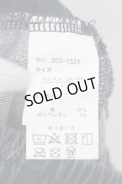 画像3: CavariA / ライン入りカモフラージュ柄カットデニムイージーパンツ 46 ブルーｘホワイト O-24-08-29-162-Ca-pa-YM-ZT158 (3)