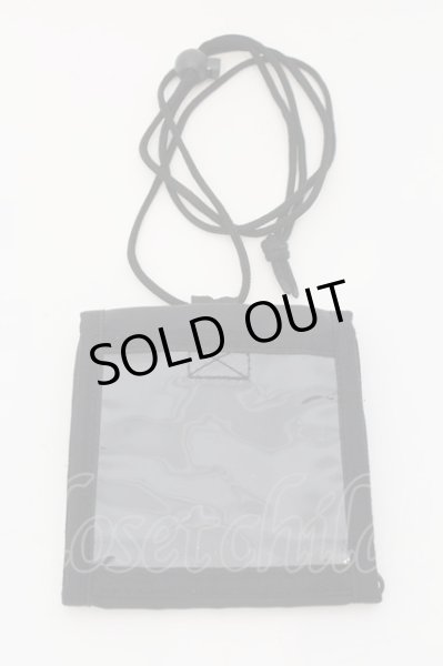 画像2: DEAL DESIGN / ロゴプリントナイロンウォレット  ブラック O-24-08-29-171-DE-ac-YM-ZT141 (2)