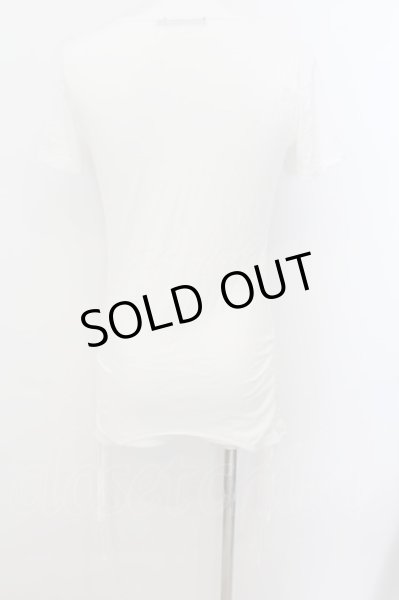 画像2: CIVARIZE / Upheaval サイドギャザーリップTシャツ 46 ホワイト O-24-08-29-022-CI-ts-YM-OS (2)