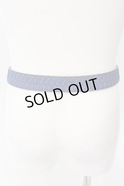 画像3: FUGA / Discovery パイソン型押しベルト  ブルー O-24-08-29-177-FU-ac-YM-ZT141 (3)