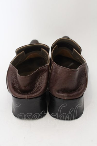 画像5: TORNADO MART / クロスストラップスリッポンローファー M(約27cm) ブラウン O-24-08-29-184-TO-sho-YM-ZT-S005 (5)
