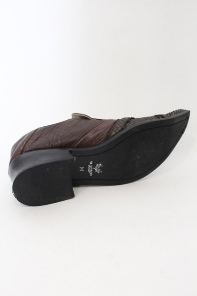 画像6: TORNADO MART / クロスストラップスリッポンローファー M(約27cm) ブラウン O-24-08-29-184-TO-sho-YM-ZT-S005 (6)