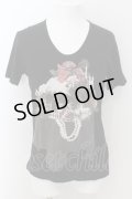 CIVARIZE / 4色分解ドレススカルTシャツ 44 ブラック O-24-08-29-029-CI-ts-YM-OS