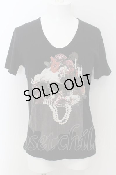 画像1: CIVARIZE / 4色分解ドレススカルTシャツ 44 ブラック O-24-08-29-029-CI-ts-YM-OS (1)