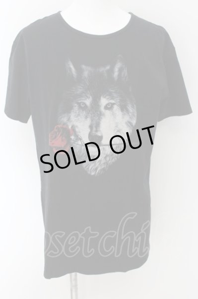 画像1: CIVARIZE / ウルフローズBIG Tシャツ 46 ブラック O-24-08-29-031-CI-ts-YM-OS (1)
