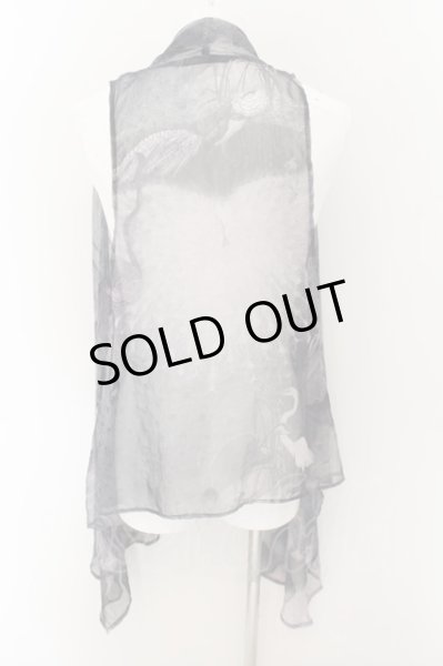 画像2: CIVARIZE / Apex ノースリーブシフォンガウン 44 グレー（パープル） O-24-08-29-034-CI-to-YM-OS (2)