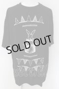 MARDIGRAS(SADS清春) / mardigras RABBIT　Tシャツ F ブラック O-24-08-29-037-MA-ts-YM-ZT175
