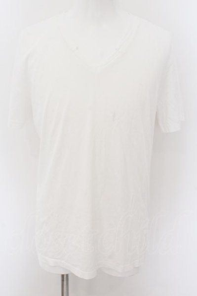 画像1: NO ID. / ロイヤルクールTシャツ 1 ホワイト O-24-09-02-001-NO-ts-YM-ZT223 (1)