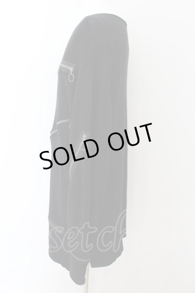 画像2: CIVARIZE / ランダムジッププルオーバー F ブラック O-24-09-02-036-CI-to-YM-OS (2)