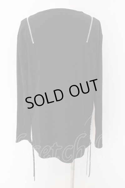 画像3: CIVARIZE / DrollレースアップZIP長袖カットソー 46 ブラック O-24-09-02-041-CI-to-YM-ZY (3)