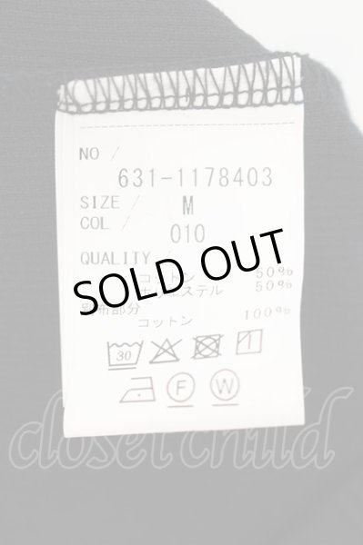 画像3: Zero by TORNADO MART / カットジャガード半袖シャツ M ブラック O-24-09-02-004-Ze-sh-YM-ZT401 (3)