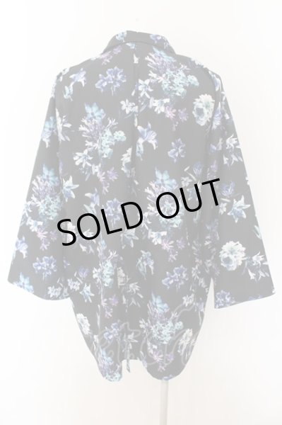 画像3: CIVARIZE / 着物テーラードジャケット 46 ブラックｘブルー O-24-09-02-048-CI-ja-YM-ZS (3)