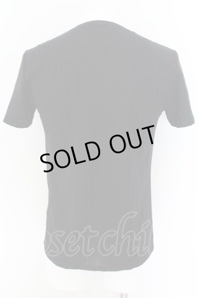 画像2: TORNADO MART / バタフライフロッキープリントVネックTシャツ M ブラック O-24-09-02-005-TO-ts-YM-ZT401 (2)