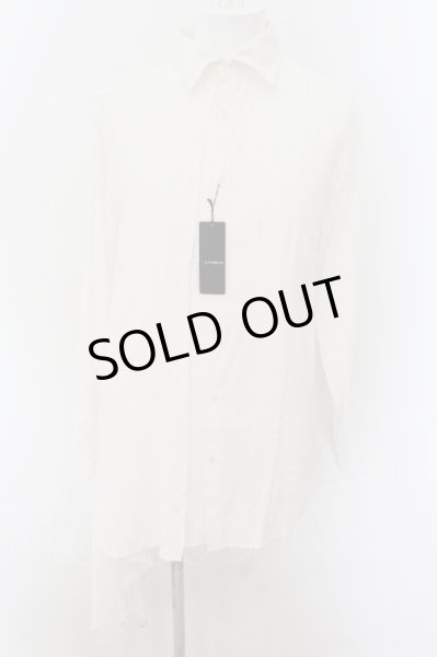 画像1: CIVARIZE / フェイクレイヤードアシメデザインシャツ 44 ホワイト O-24-09-02-061-CI-sh-YM-OS (1)