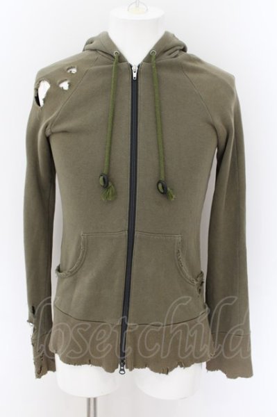 画像2: LGB / SWEAT/PK/M【メンズ1】　DEAD ROCKS パーカー 1 カーキ O-24-09-02-065-LG-to-YM-ZT294 (2)