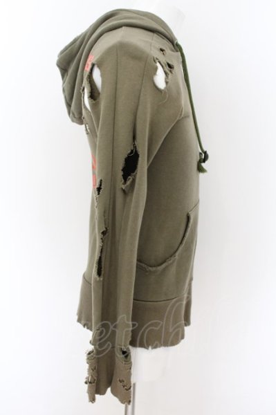 画像4: LGB / SWEAT/PK/M【メンズ1】　DEAD ROCKS パーカー 1 カーキ O-24-09-02-065-LG-to-YM-ZT294 (4)