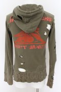 【WINTERセール】LGB / SWEAT/PK/M【メンズ1】　DEAD ROCKS パーカー 1 カーキ O-24-09-02-065-LG-to-YM-ZT294