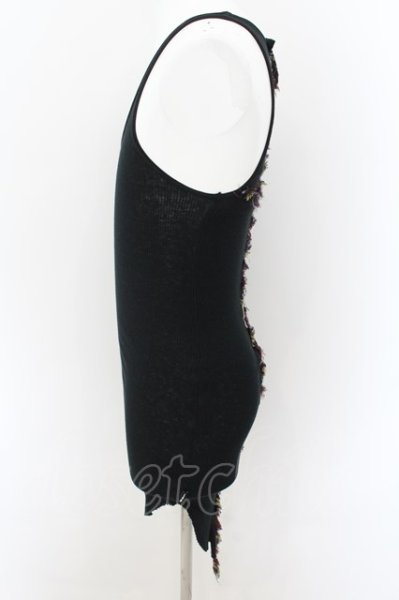 画像2: LGB / BACK CROSS FEATHER/TK1　タンクトップ 2 ブラック O-24-09-02-072-LG-to-YM-ZT213 (2)