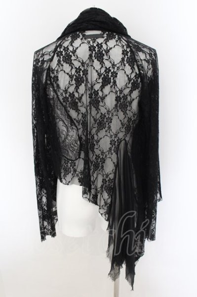 画像3: IFSIXWASNINE / WILD HORSE/MINI　総レースカーディガン 1 ブラック O-24-09-02-074-IF-to-YM-ZT382 (3)