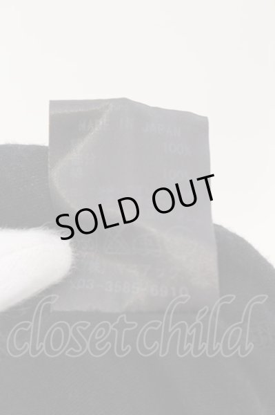 画像7: IFSIXWASNINE / WILD HORSE/MINI　スリット袖カーディガン 0 ブラック O-24-09-02-075-IF-to-YM-OS (7)