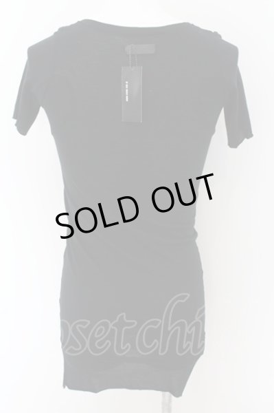 画像3: IFSIXWASNINE / LACE UP/HS　ストライプ　Tシャツ レディース3 ブラック O-24-09-02-080-IF-to-YM-ZT327 (3)
