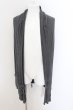 画像4: LGB / BACK CROSS FEATHER/CARDI-1　カーディガン 0 グレー O-24-09-02-082-LG-to-YM-ZT380 (4)