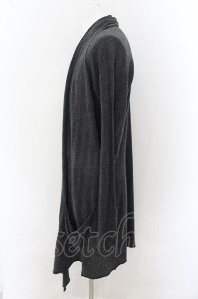 画像2: IFSIXWASNINE / CARDI-1/M【メンズ1】マイクロジャガードチェック カーディガン 1 グレー O-24-09-02-083-IF-to-YM-ZT382 (2)