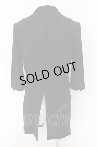 画像2: TORNADO MART / ブライトタックメッシュ７分袖チェスター M ブラック O-24-09-02-010-TO-to-YM-ZT224 (2)