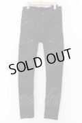 LGB / ST103-B2ND/M【メンズ28】　　ディファレントレザーリペアデニムパンツ 28 ブラック O-24-09-02-088-LG-pa-YM-OS