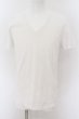 画像1: NO ID. / スタージャガードVネックTシャツ 1 ホワイト O-24-09-02-002-NO-ts-YM-ZT223 (1)