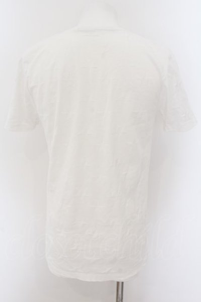 画像3: NO ID. / スタージャガードVネックTシャツ 1 ホワイト O-24-09-02-002-NO-ts-YM-ZT223 (3)