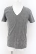 画像1: NO ID. / スタージャガードVネックTシャツ 1 グレー O-24-09-02-003-NO-ts-YM-ZT223 (1)