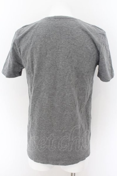 画像2: NO ID. / スタージャガードVネックTシャツ 1 グレー O-24-09-02-003-NO-ts-YM-ZT223 (2)