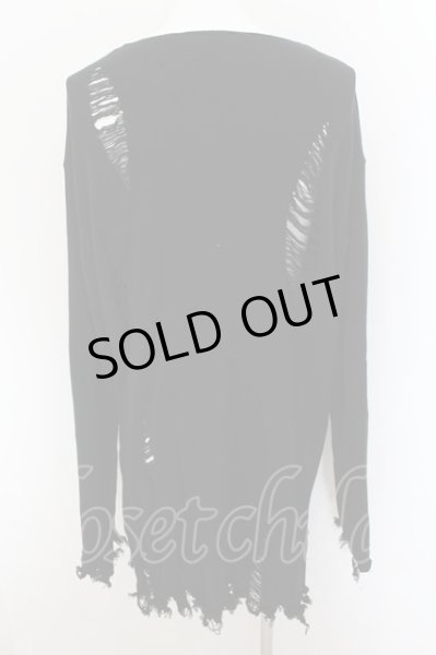 画像2: CIVARIZE / Baredダメージニット F ブラック O-24-09-07-003-CI-to-YM-OS (2)