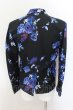 画像2: CIVARIZE / Demystify フラワー総柄テーラードジャケット 46 ブラックxブルー O-24-09-07-037-CI-ja-YM-ZT305 (2)