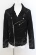 画像1: CIVARIZE / Transcend 加工デニムライダースジャケット 46 ブラック O-24-09-07-043-CI-ja-YM-ZY (1)