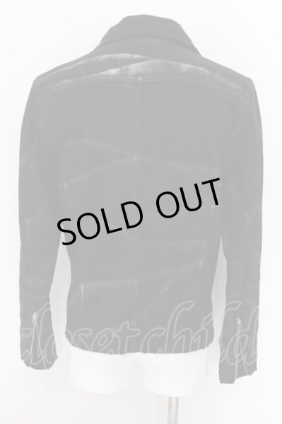 画像2: CIVARIZE / Transcend 加工デニムライダースジャケット 46 ブラック O-24-09-07-043-CI-ja-YM-ZY (2)