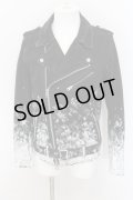CIVARIZE / グラデーション顔料加工ダブルライダースデニムジャケット 46 ブラック O-24-09-07-044-CI-ja-YM-OS