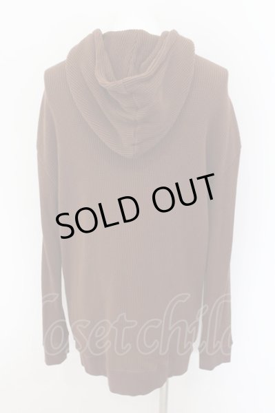 画像2: NO ID. / ワッフルZIPパーカー 2 ブラウン O-24-09-07-045-NO-to-YM-ZT126 (2)